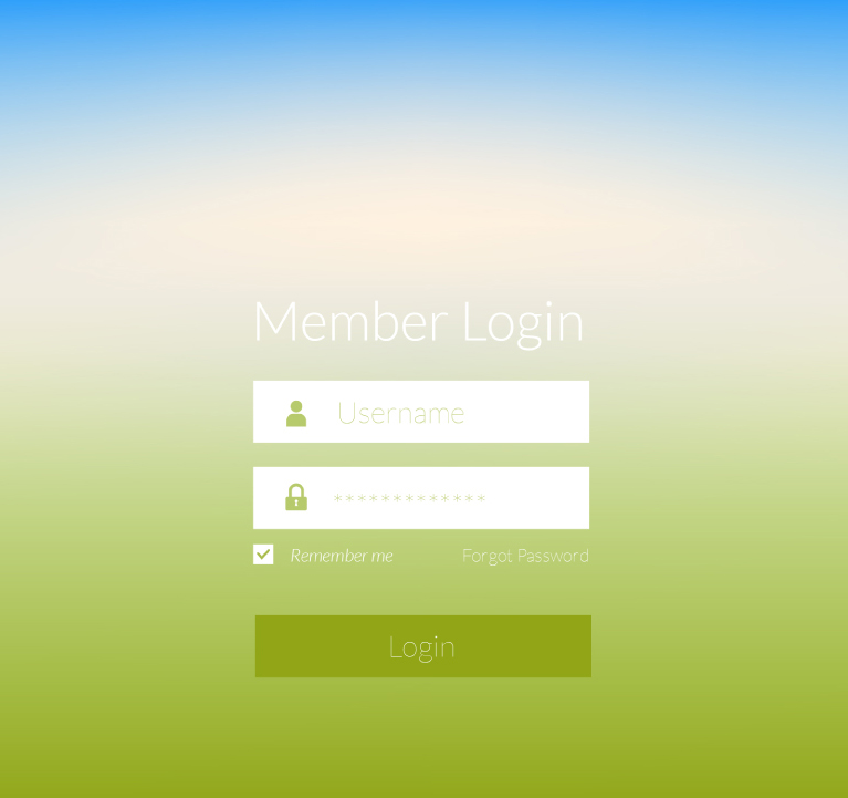 用户登录界面设计